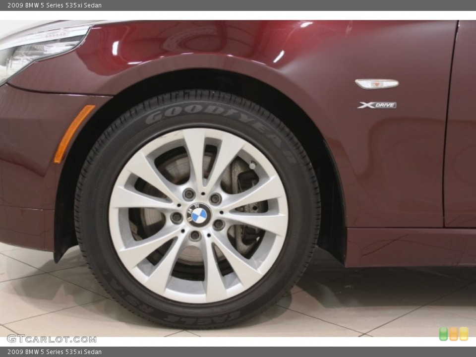 2009 BMW 5 Series 535xi Sedan Wheel and Tire Photo #65554514
