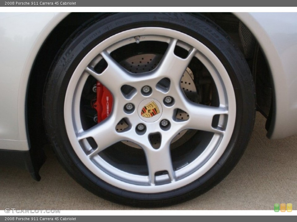 2008 Porsche 911 Carrera 4S Cabriolet Wheel and Tire Photo #65556359