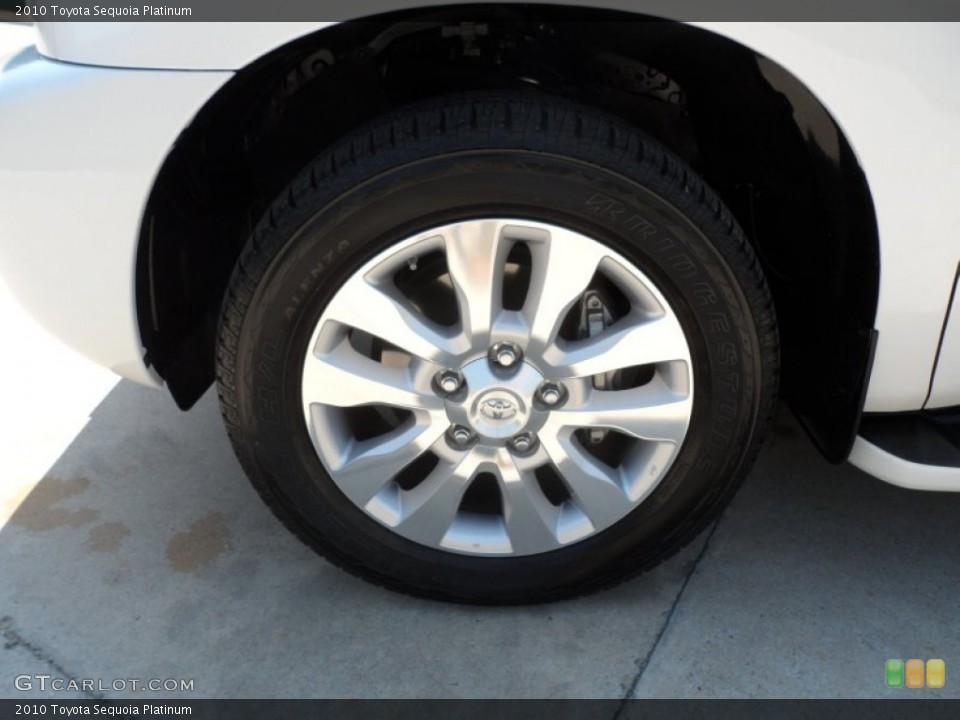 2010 Toyota Sequoia Platinum Wheel and Tire Photo #65556506