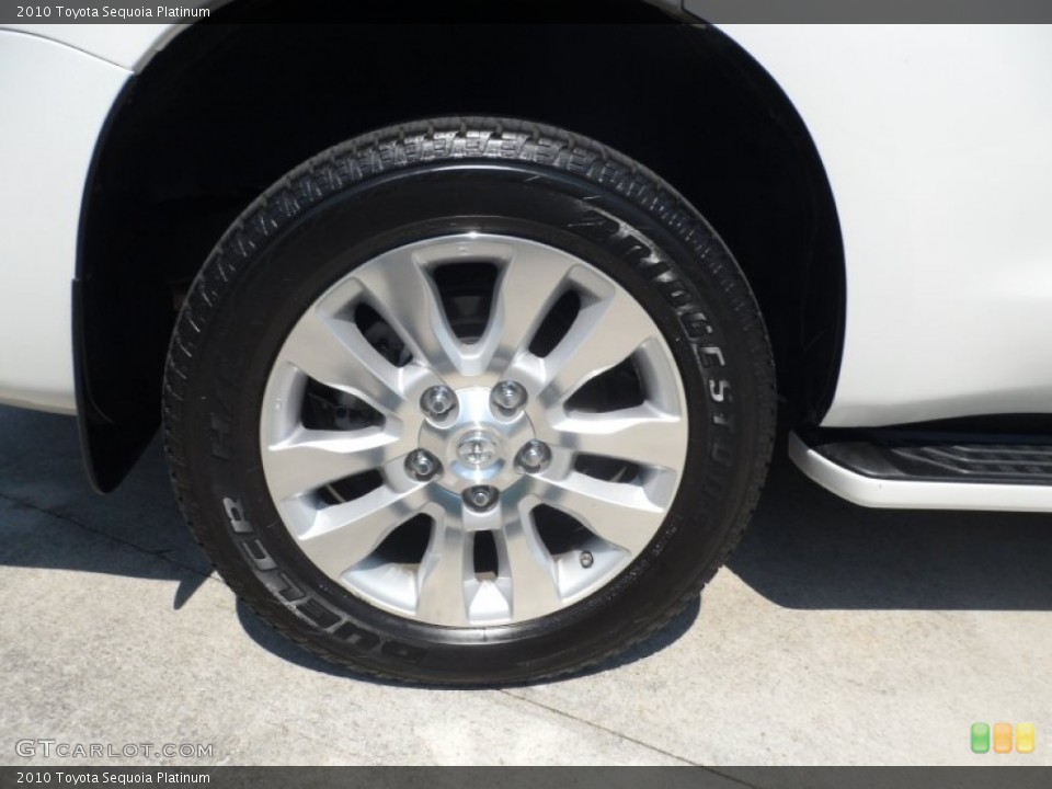 2010 Toyota Sequoia Platinum Wheel and Tire Photo #65556533