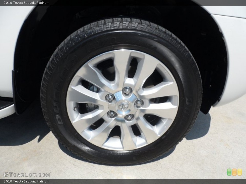 2010 Toyota Sequoia Platinum Wheel and Tire Photo #65556542