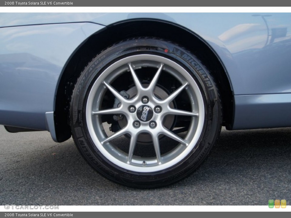 2008 Toyota Solara SLE V6 Convertible Wheel and Tire Photo #65568562