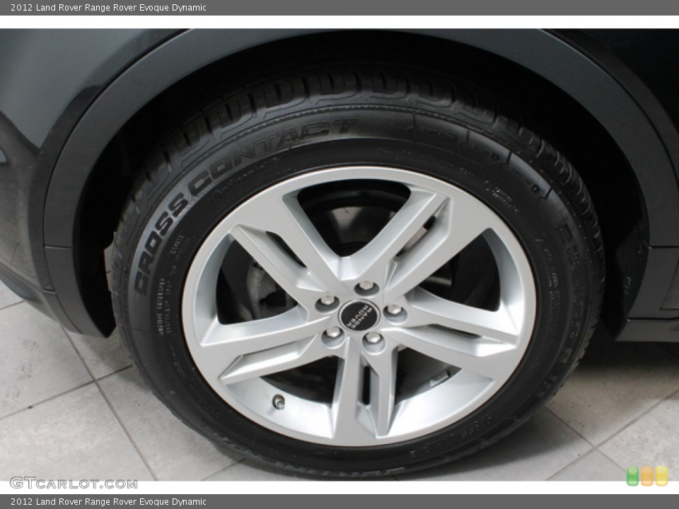 2012 Land Rover Range Rover Evoque Dynamic Wheel and Tire Photo #65579903