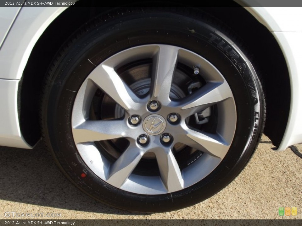 2012 Acura MDX SH-AWD Technology Wheel and Tire Photo #65586648