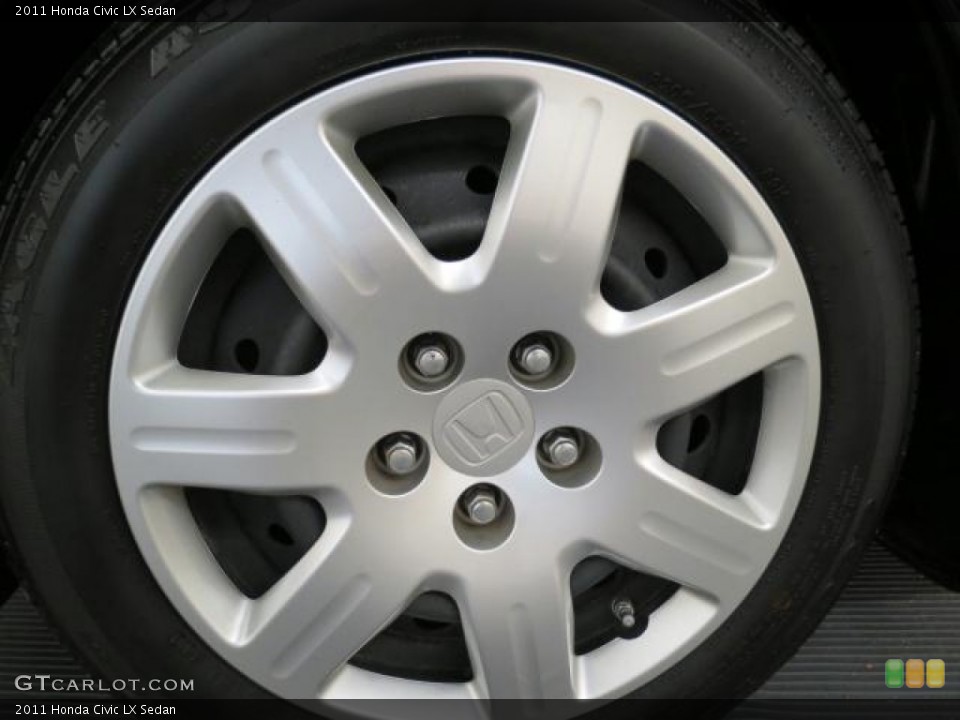 2011 Honda Civic LX Sedan Wheel and Tire Photo #65623755