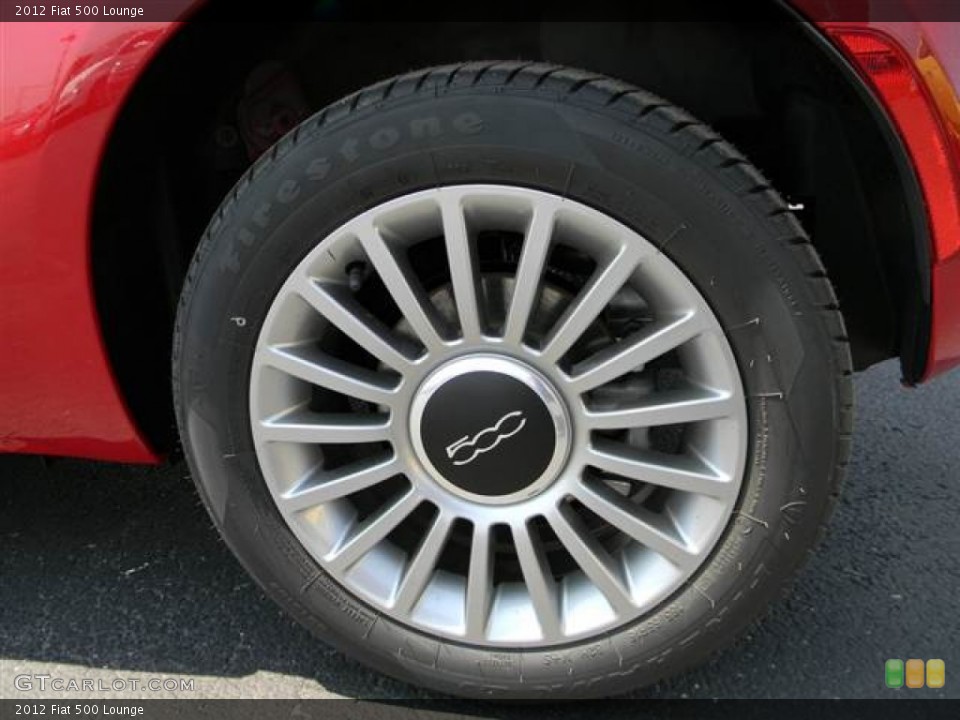 2012 Fiat 500 Lounge Wheel and Tire Photo #65628217