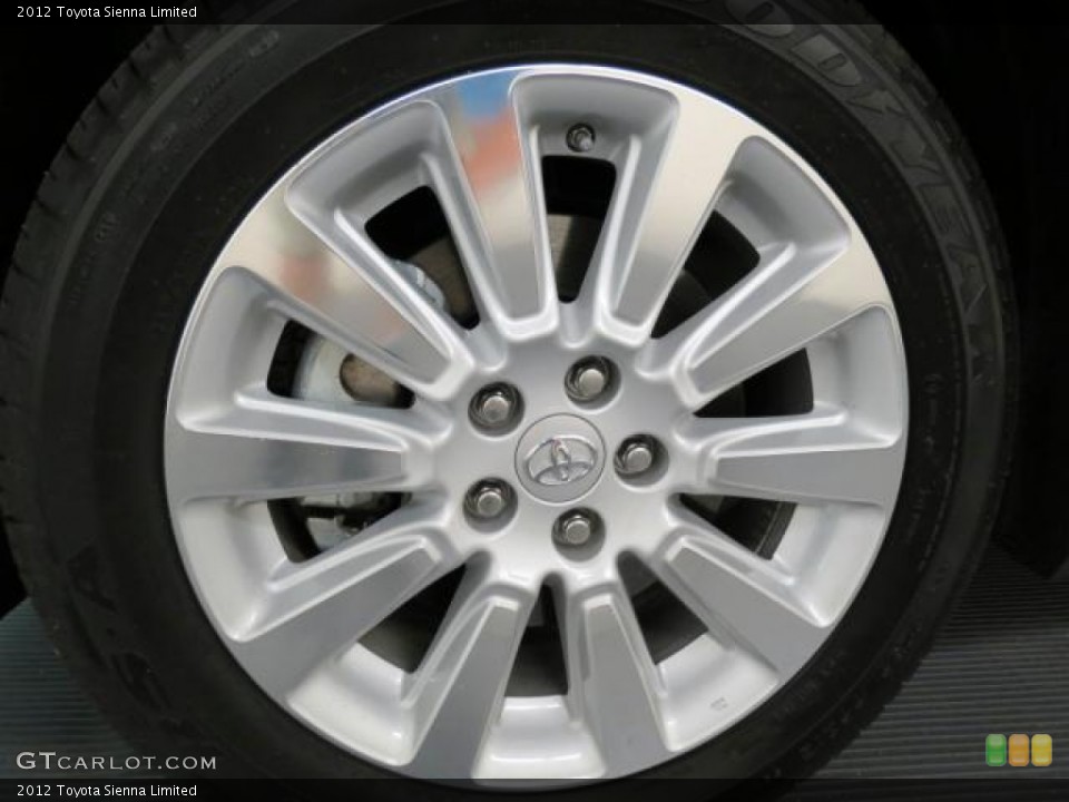 2012 Toyota Sienna Limited Wheel and Tire Photo #65642100