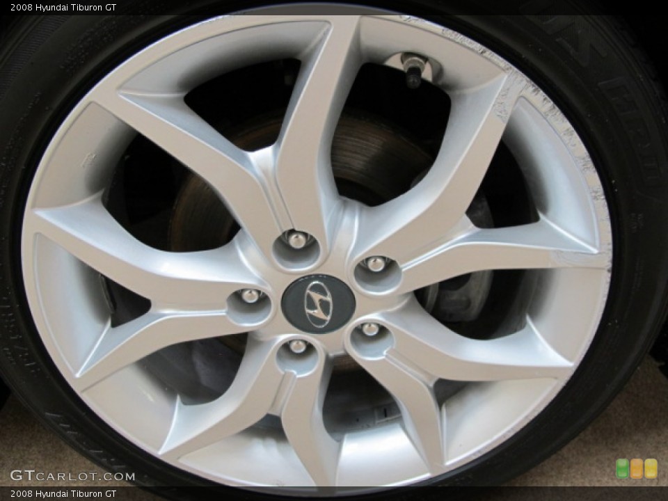 2008 Hyundai Tiburon GT Wheel and Tire Photo #65644675