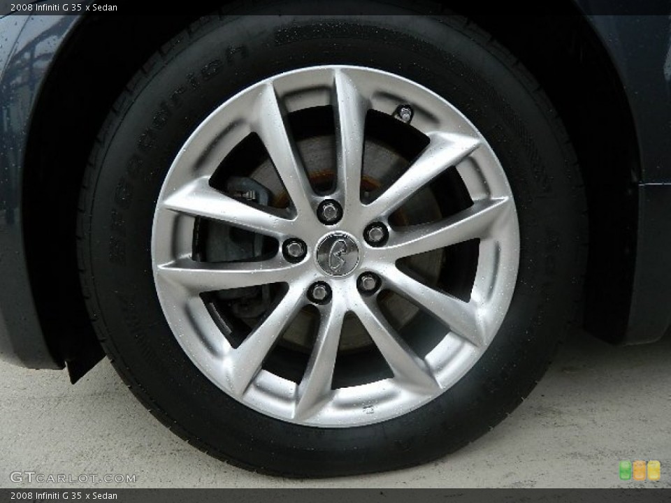 2008 Infiniti G 35 x Sedan Wheel and Tire Photo #65666278