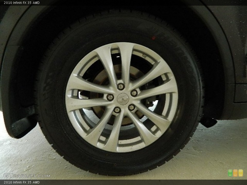 2010 Infiniti FX 35 AWD Wheel and Tire Photo #65666425