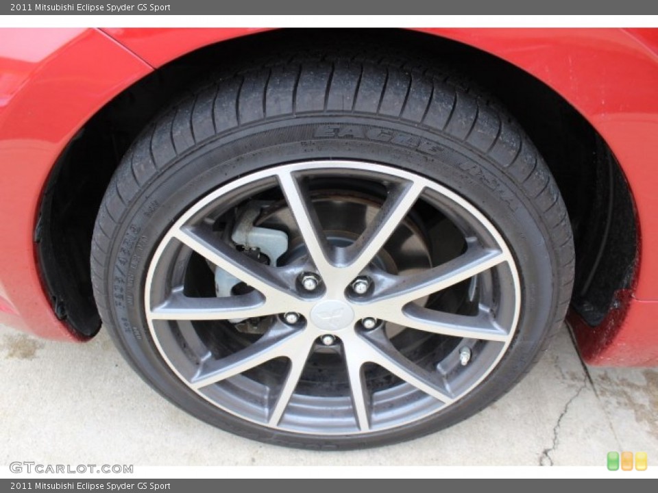 2011 Mitsubishi Eclipse Spyder GS Sport Wheel and Tire Photo #65685480