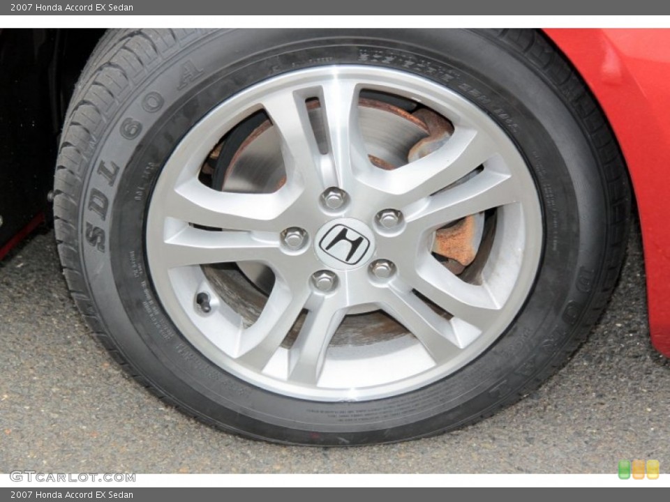 2007 Honda Accord EX Sedan Wheel and Tire Photo #65686808