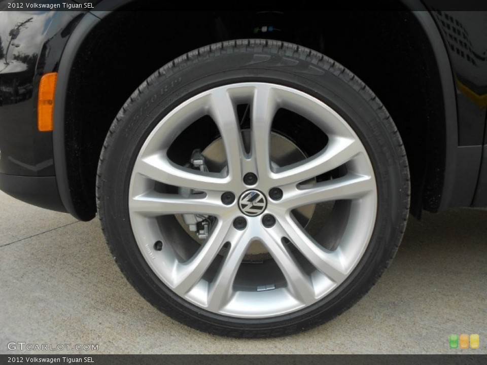 2012 Volkswagen Tiguan SEL Wheel and Tire Photo #65706536