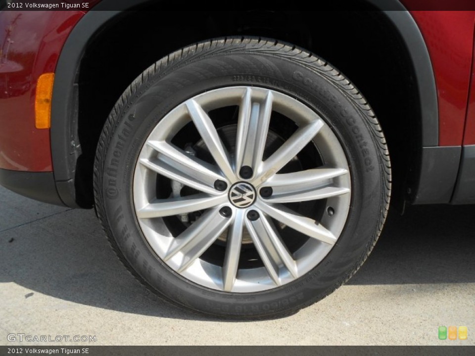 2012 Volkswagen Tiguan SE Wheel and Tire Photo #65707215