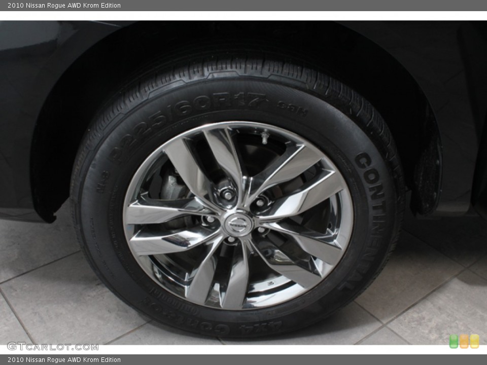 2010 Nissan Rogue AWD Krom Edition Wheel and Tire Photo #65709275