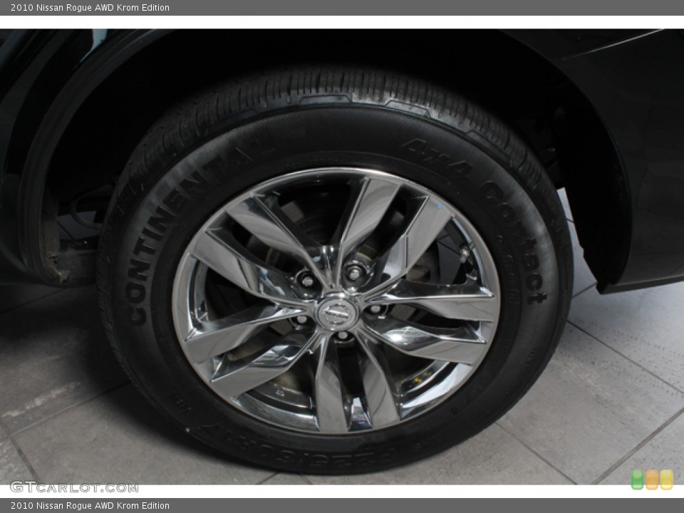 2010 Nissan Rogue AWD Krom Edition Wheel and Tire Photo #65709287