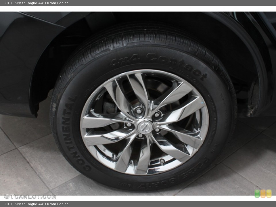 2010 Nissan Rogue AWD Krom Edition Wheel and Tire Photo #65709293