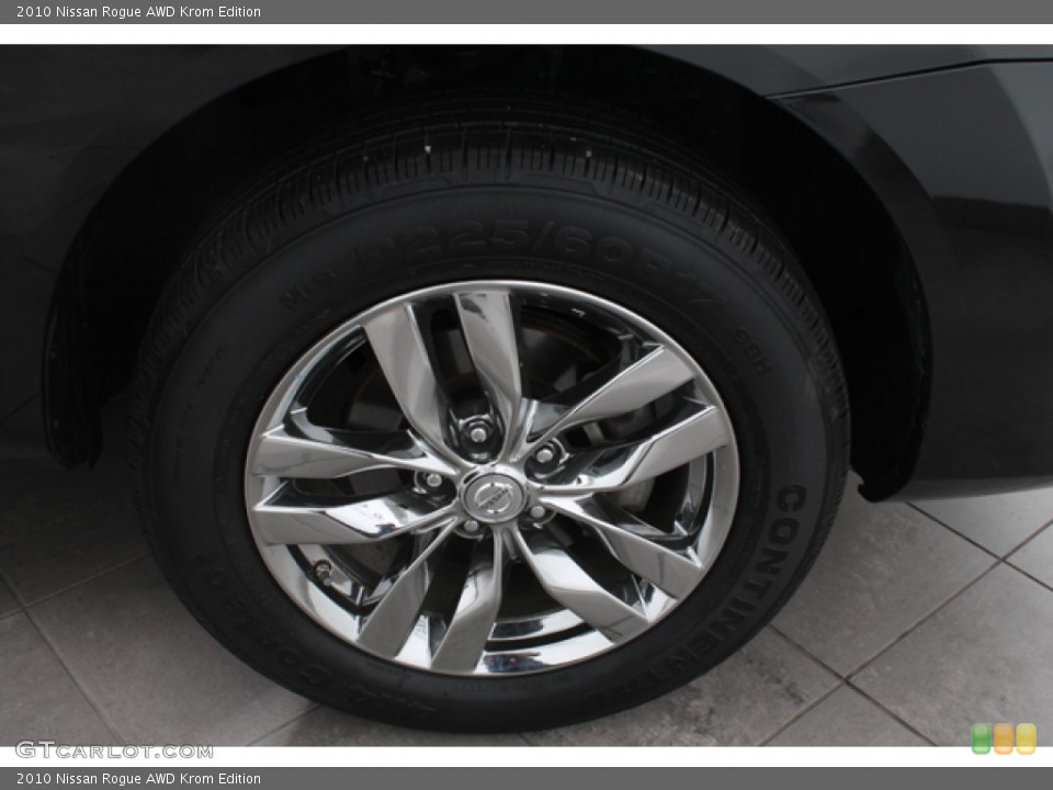 2010 Nissan Rogue AWD Krom Edition Wheel and Tire Photo #65709305