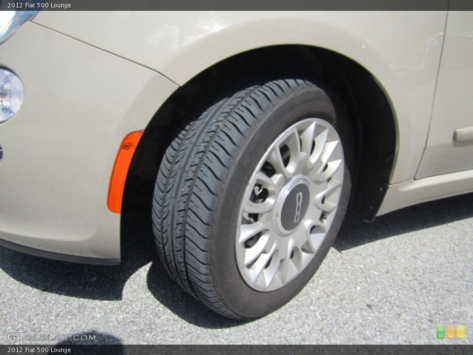 2012 Fiat 500 Lounge Wheel and Tire Photo #65714507
