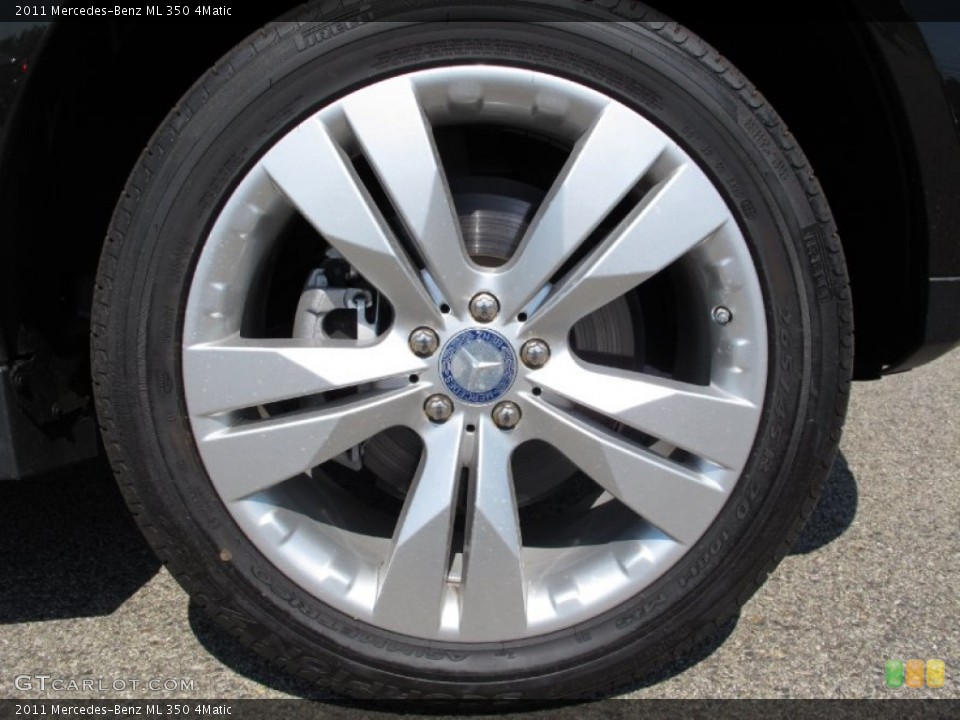 2011 Mercedes-Benz ML 350 4Matic Wheel and Tire Photo #65722299