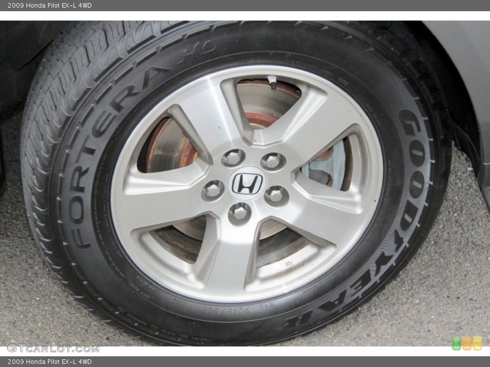 2009 Honda Pilot EX-L 4WD Wheel and Tire Photo #65754199