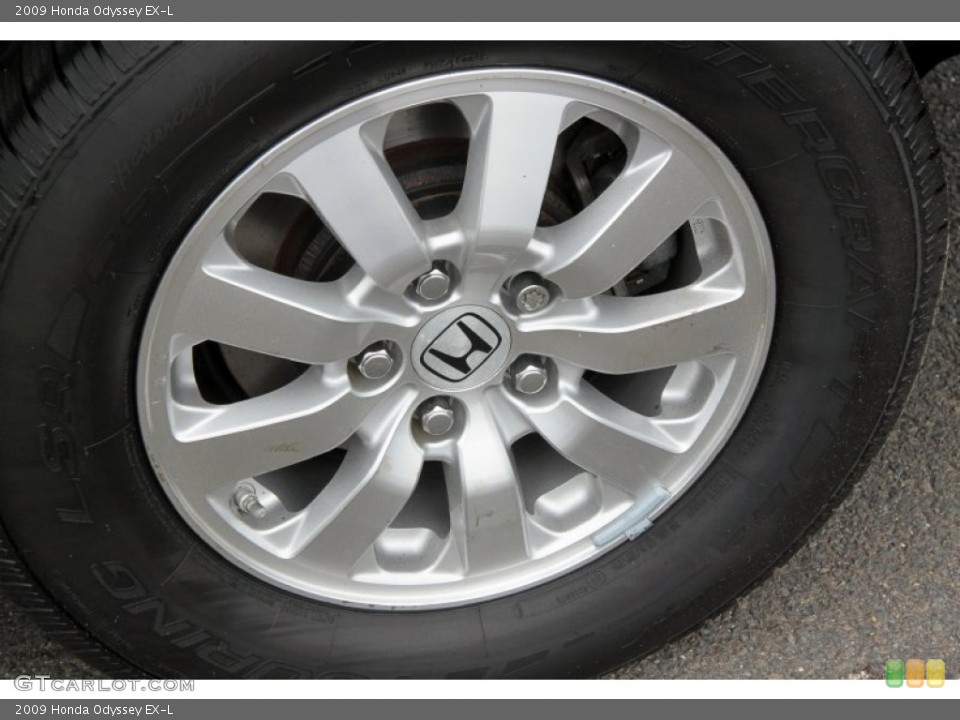 2009 Honda Odyssey EX-L Wheel and Tire Photo #65754406