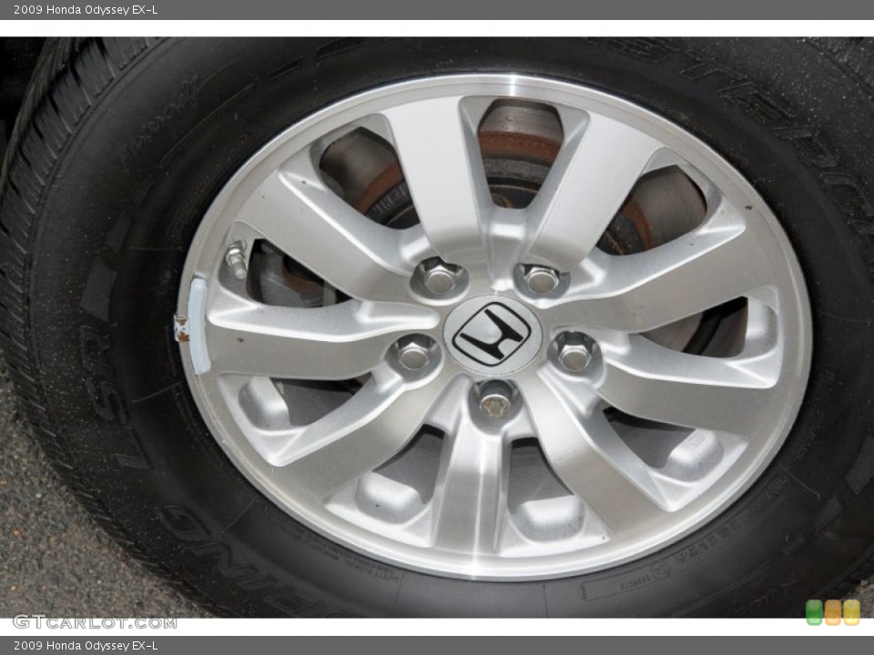 2009 Honda Odyssey EX-L Wheel and Tire Photo #65754415