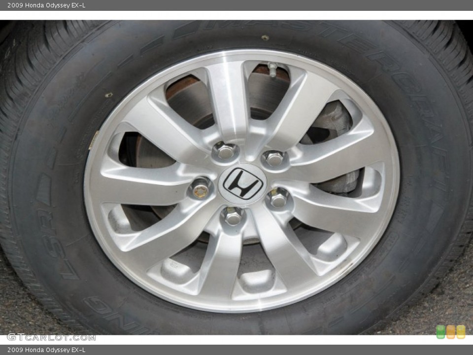 2009 Honda Odyssey EX-L Wheel and Tire Photo #65754424