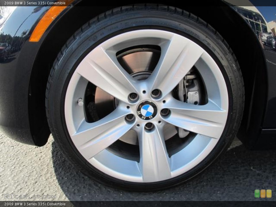 2009 BMW 3 Series 335i Convertible Wheel and Tire Photo #65755378
