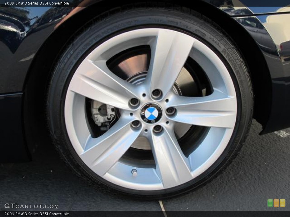 2009 BMW 3 Series 335i Convertible Wheel and Tire Photo #65755387