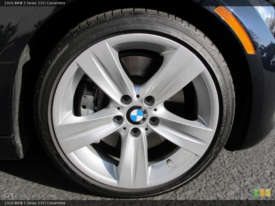 2009 BMW 3 Series 335i Convertible Wheel and Tire Photo #65755402