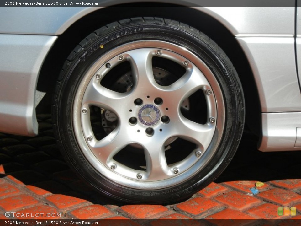 2002 Mercedes-Benz SL 500 Silver Arrow Roadster Wheel and Tire Photo #65776041