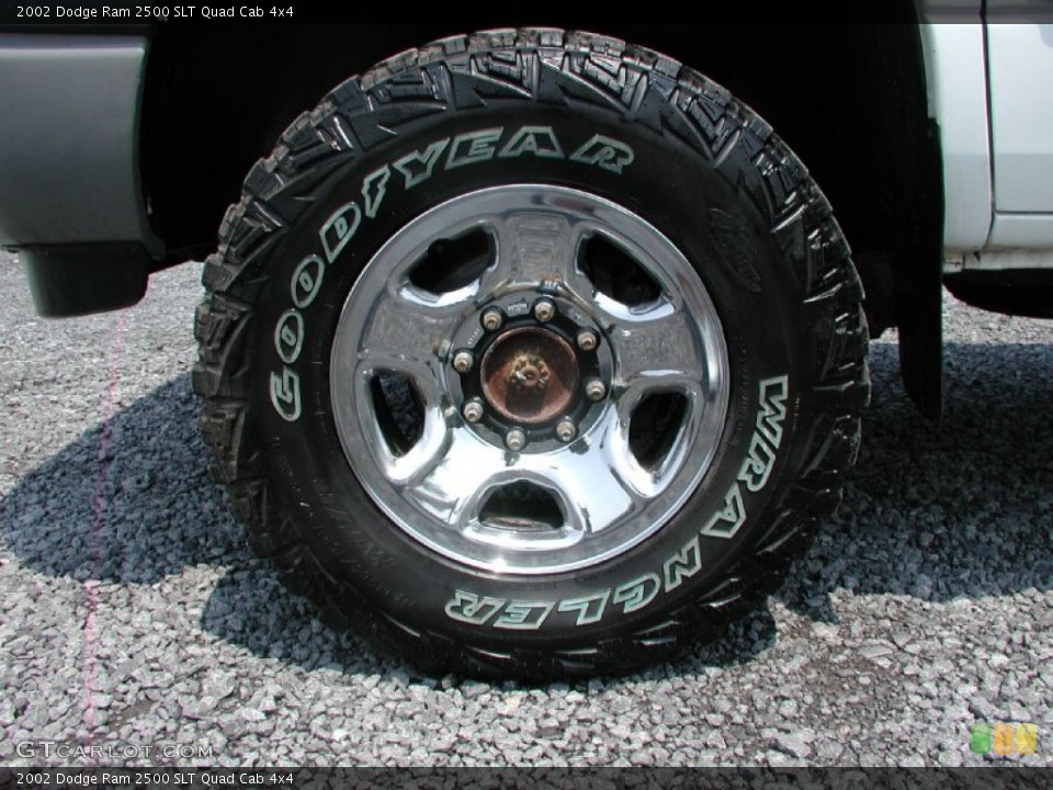 2002 Dodge Ram 2500 SLT Quad Cab 4x4 Wheel and Tire Photo #65784548