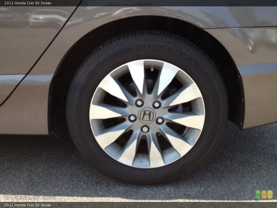 2011 Honda Civic EX Sedan Wheel and Tire Photo #65785975