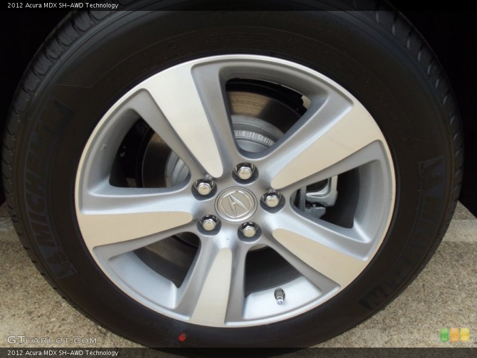 2012 Acura MDX SH-AWD Technology Wheel and Tire Photo #65789768