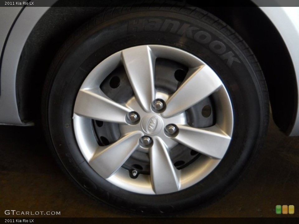2011 Kia Rio LX Wheel and Tire Photo #65790641