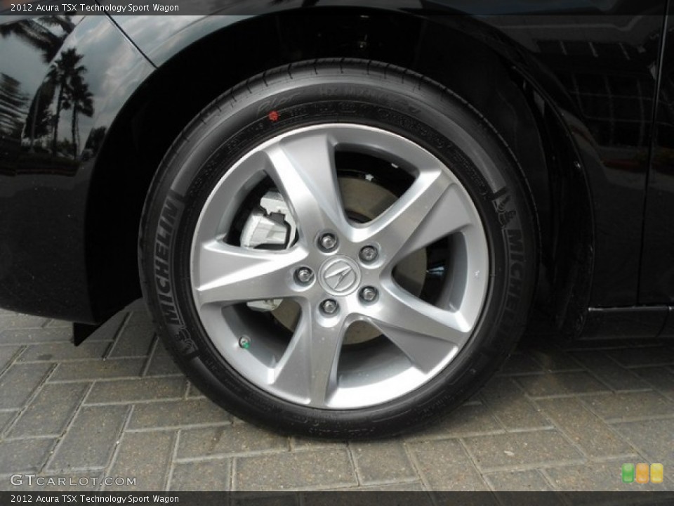 2012 Acura TSX Technology Sport Wagon Wheel and Tire Photo #65807833