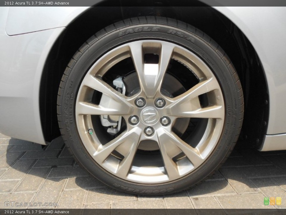 2012 Acura TL 3.7 SH-AWD Advance Wheel and Tire Photo #65814674
