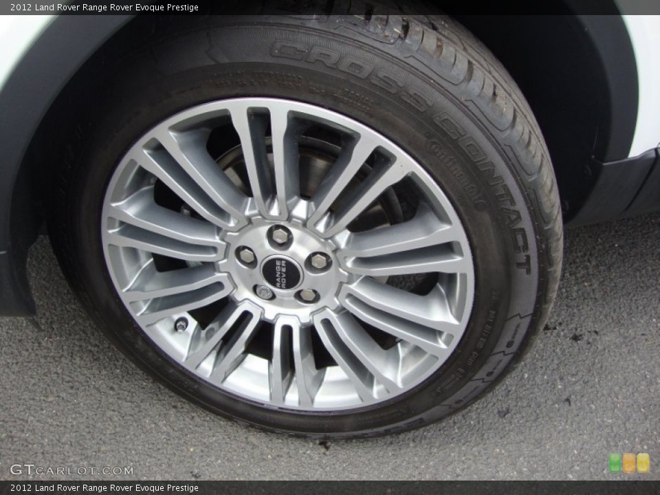 2012 Land Rover Range Rover Evoque Prestige Wheel and Tire Photo #65854635