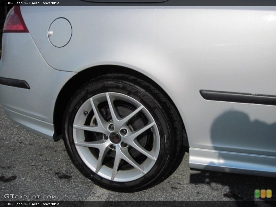 2004 Saab 9-3 Aero Convertible Wheel and Tire Photo #65855817