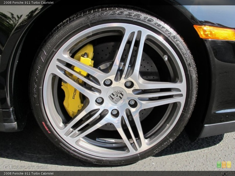 2008 Porsche 911 Turbo Cabriolet Wheel and Tire Photo #65858037