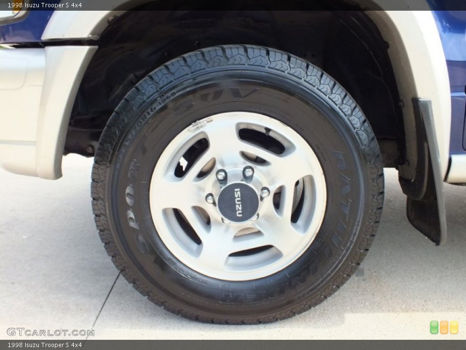 1998 Isuzu Trooper S 4x4 Wheel and Tire Photo #65861313