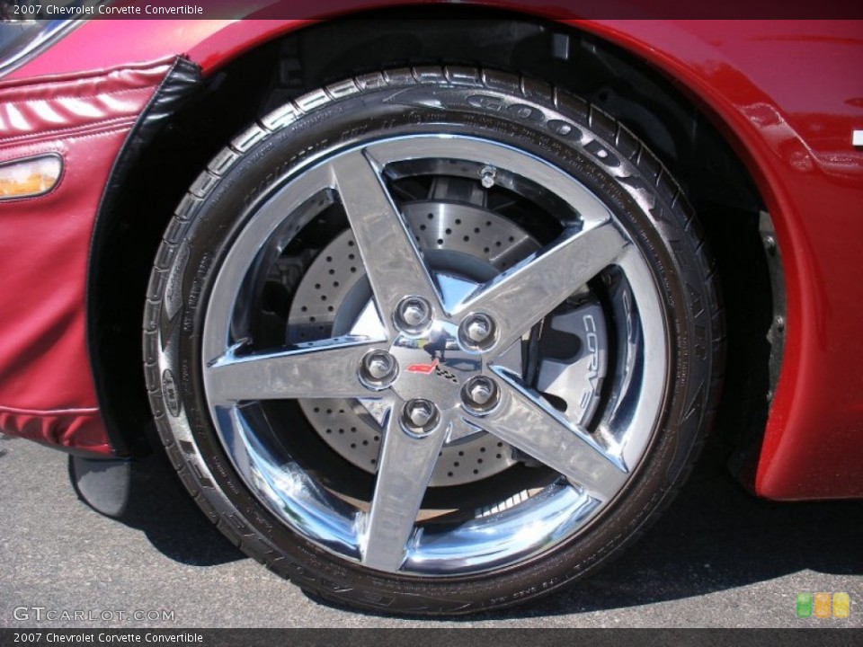 2007 Chevrolet Corvette Convertible Wheel and Tire Photo #65865969