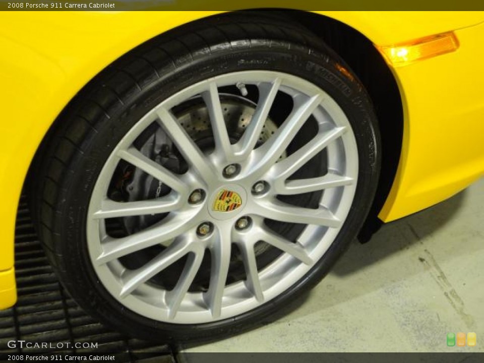2008 Porsche 911 Carrera Cabriolet Wheel and Tire Photo #65877237