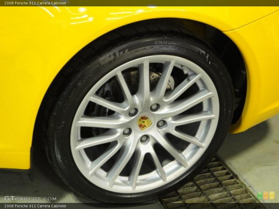 2008 Porsche 911 Carrera Cabriolet Wheel and Tire Photo #65877249
