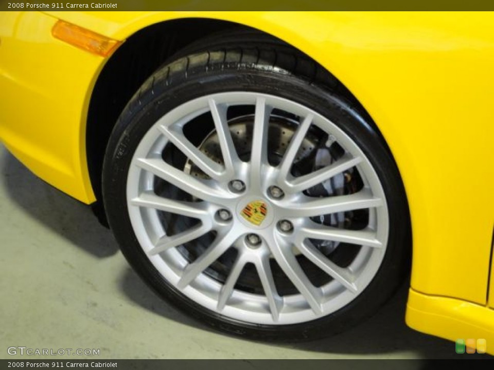 2008 Porsche 911 Carrera Cabriolet Wheel and Tire Photo #65877255