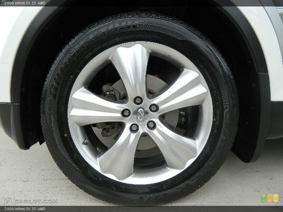 2009 Infiniti FX 35 AWD Wheel and Tire Photo #65889102