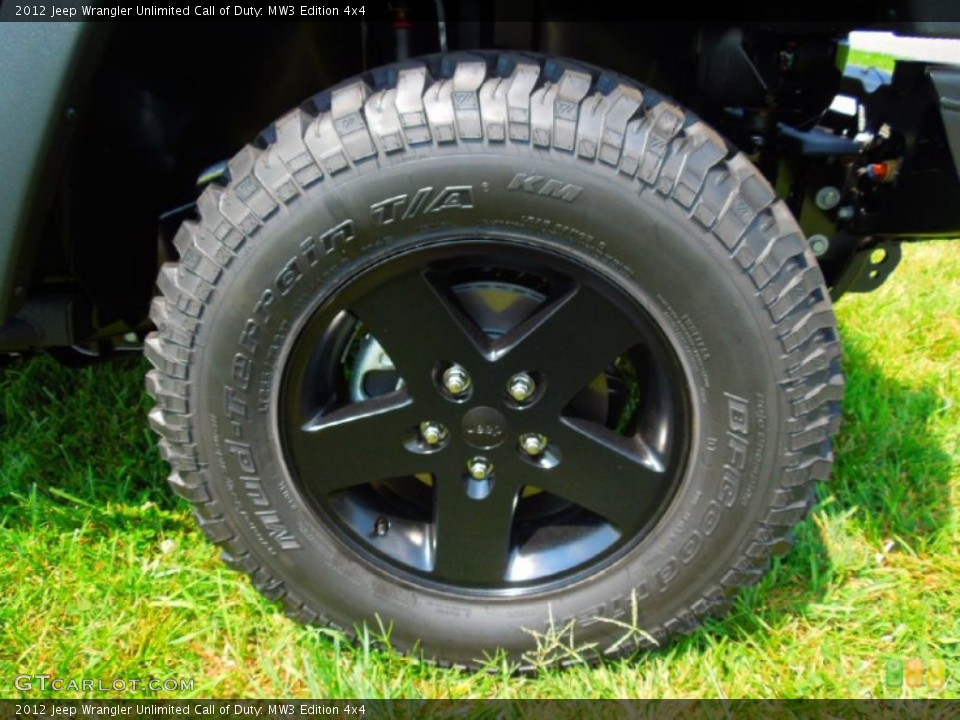 2012 Jeep Wrangler Unlimited Call of Duty: MW3 Edition 4x4 Wheel and Tire Photo #65891802