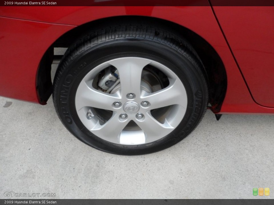 2009 Hyundai Elantra SE Sedan Wheel and Tire Photo #65898364