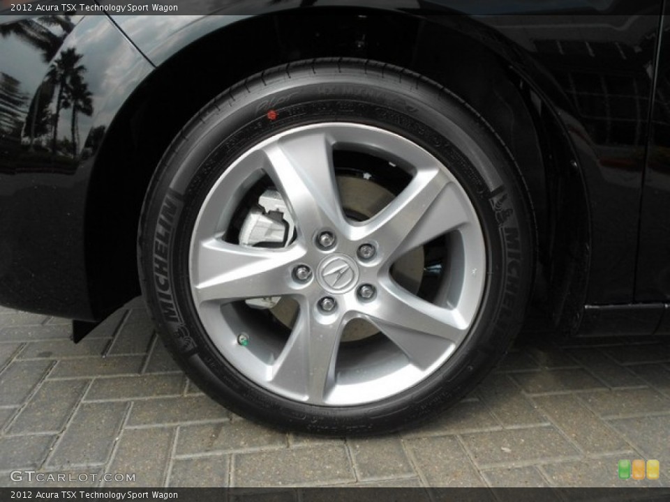 2012 Acura TSX Technology Sport Wagon Wheel and Tire Photo #65910047